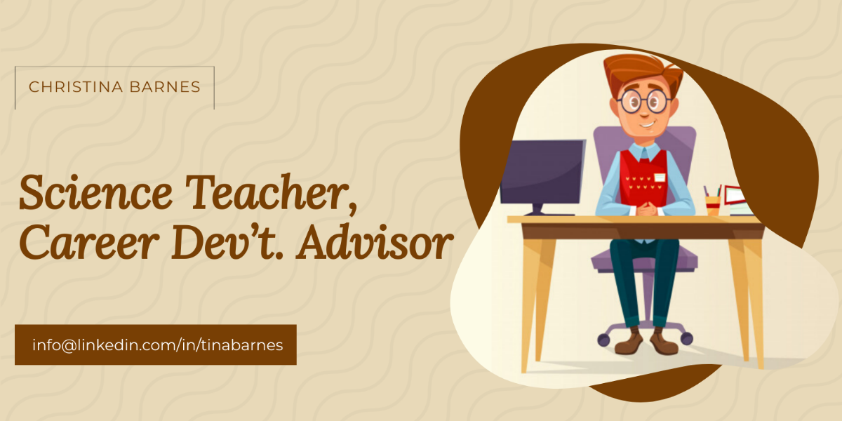 Teacher LinkedIn Career Cover Photo Template