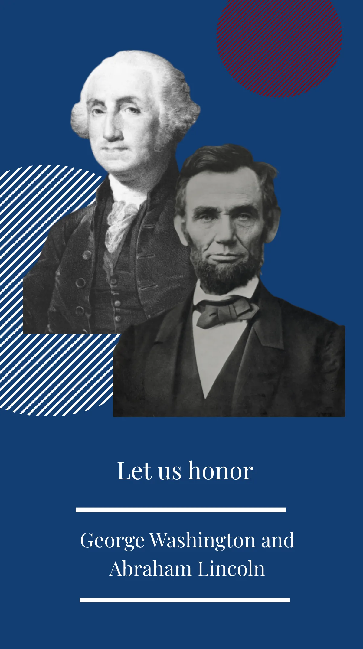 Presidents Day Quote Instagram Story Template