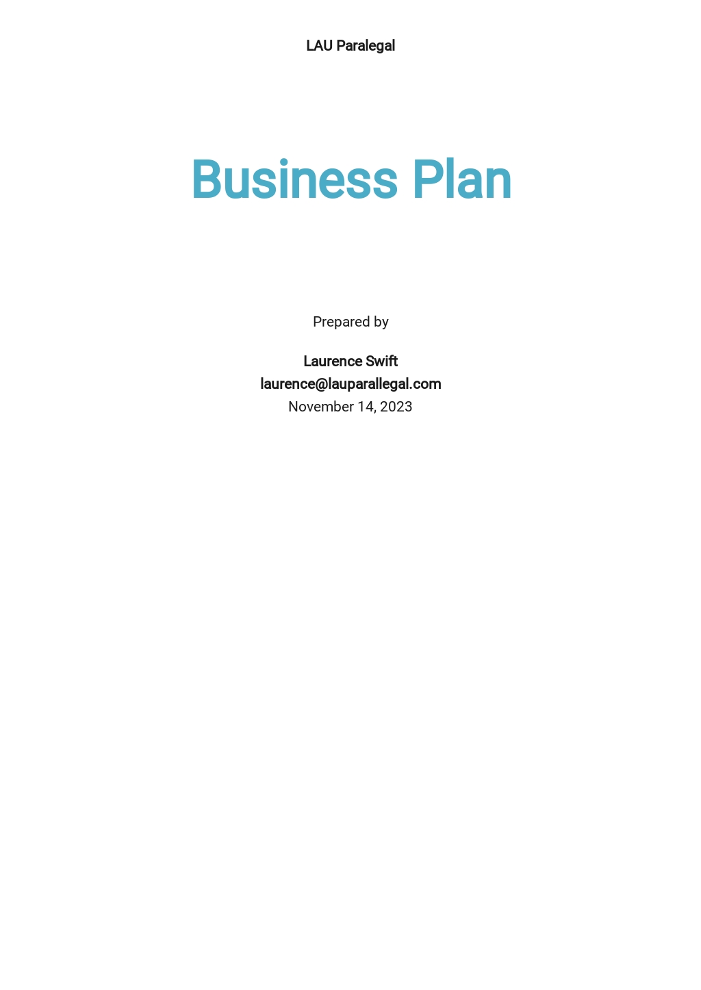 Paralegal business plan image