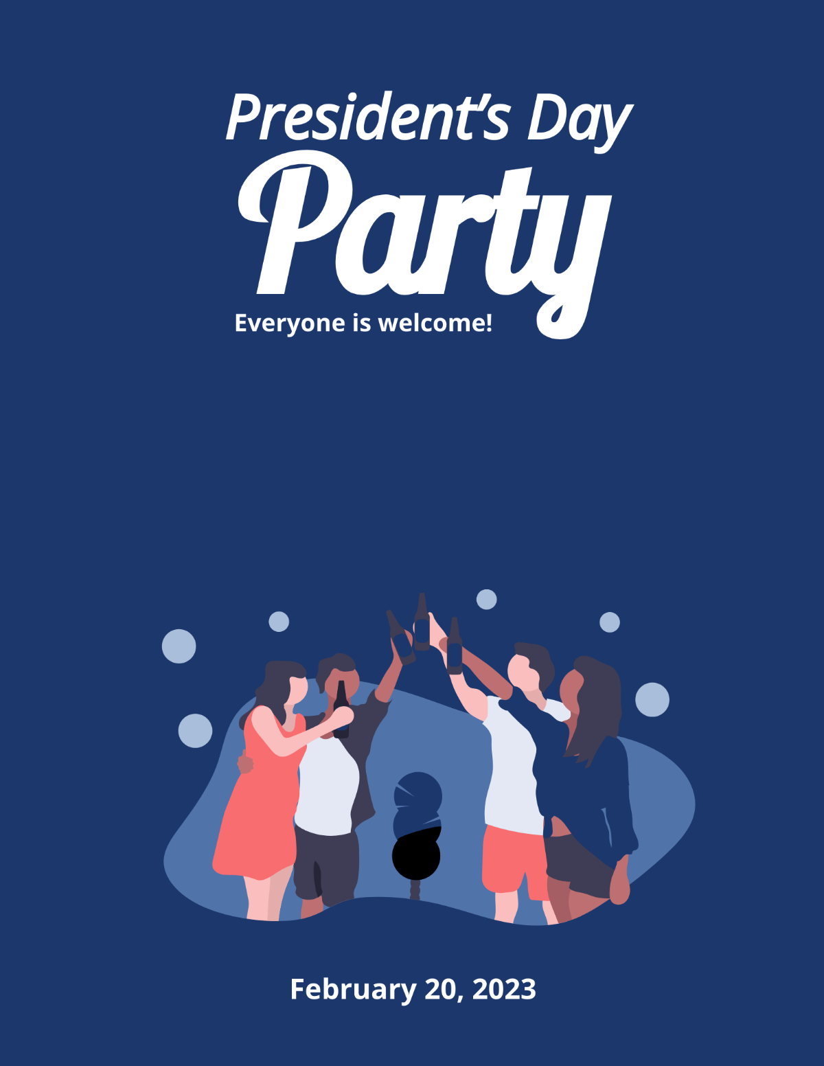 Presidents Day Party Flyer
