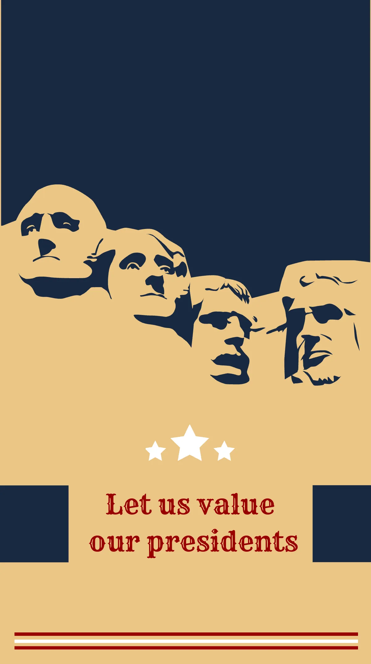 Free Vintage Presidents Day Instagram Story Template to Edit Online