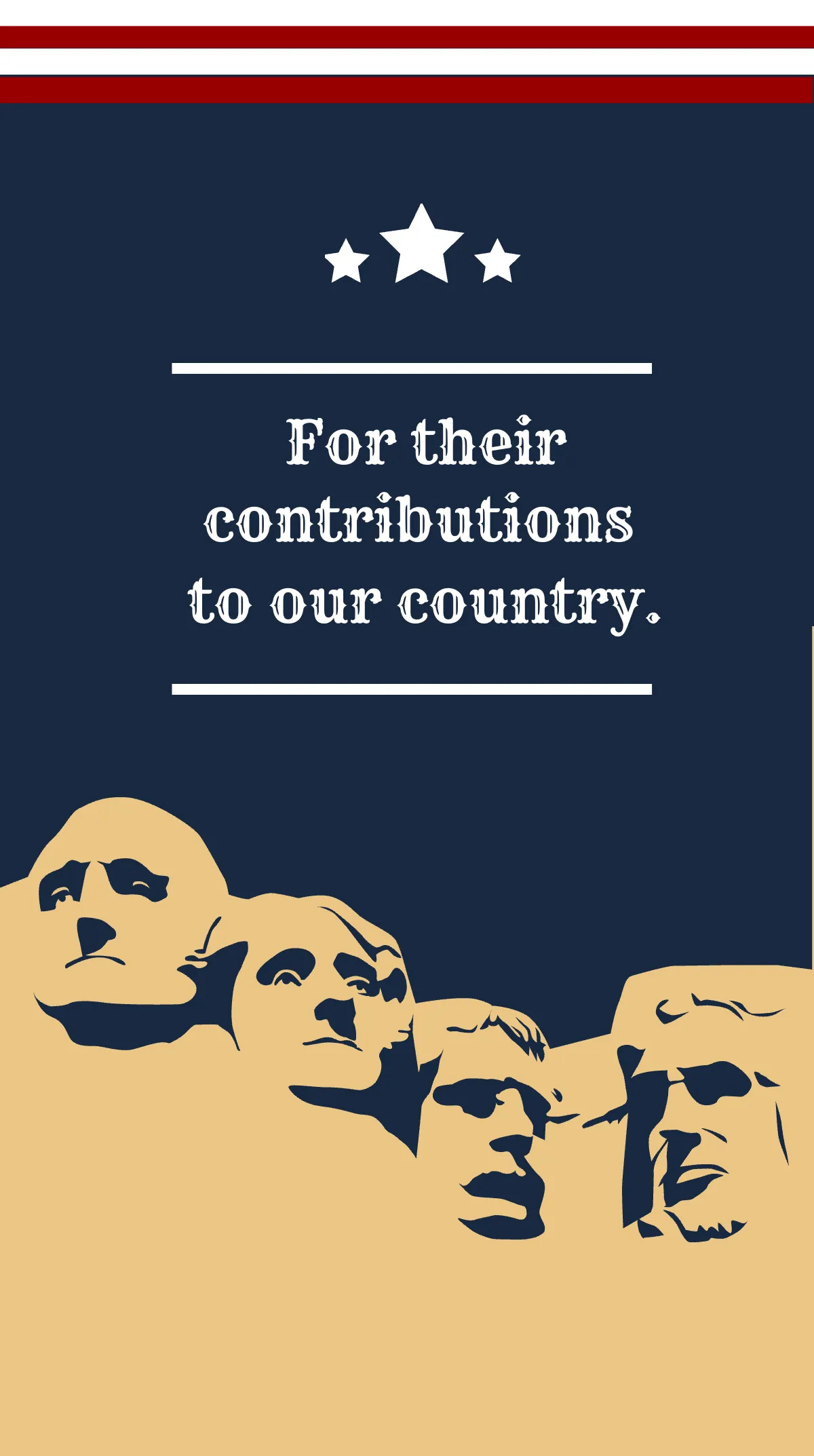 Free Vintage Presidents Day Instagram Story Template to Edit Online