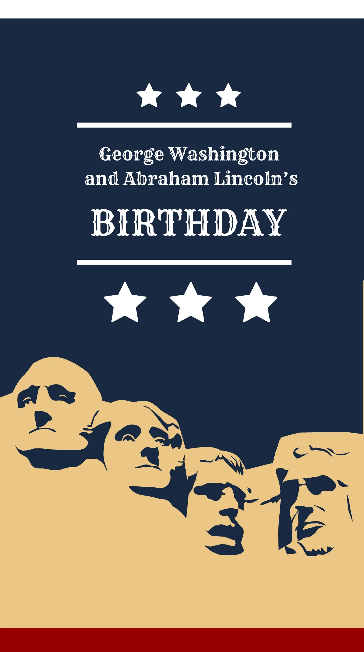 Free Vintage Presidents Day Instagram Story Template to Edit Online