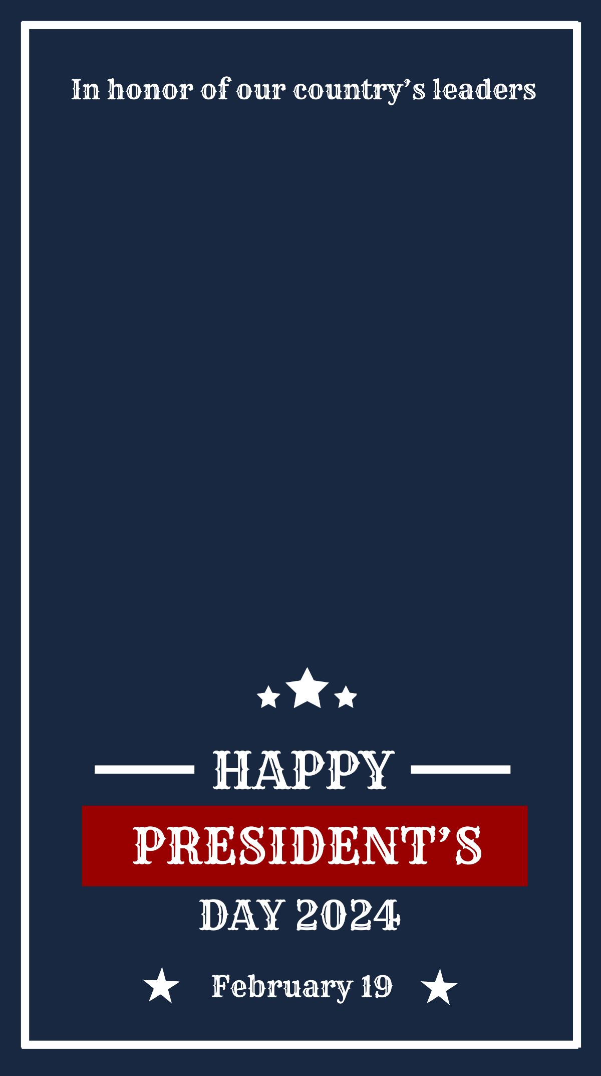 Free Vintage Presidents Day Snapchat Geofilter Template