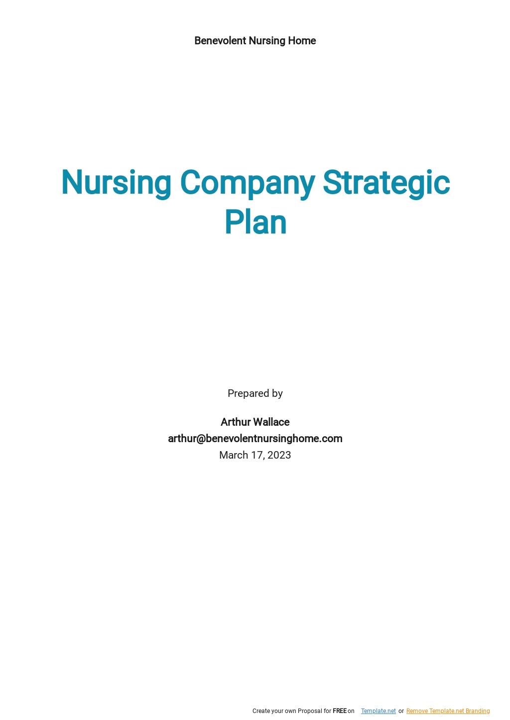 business plan template nursing agency