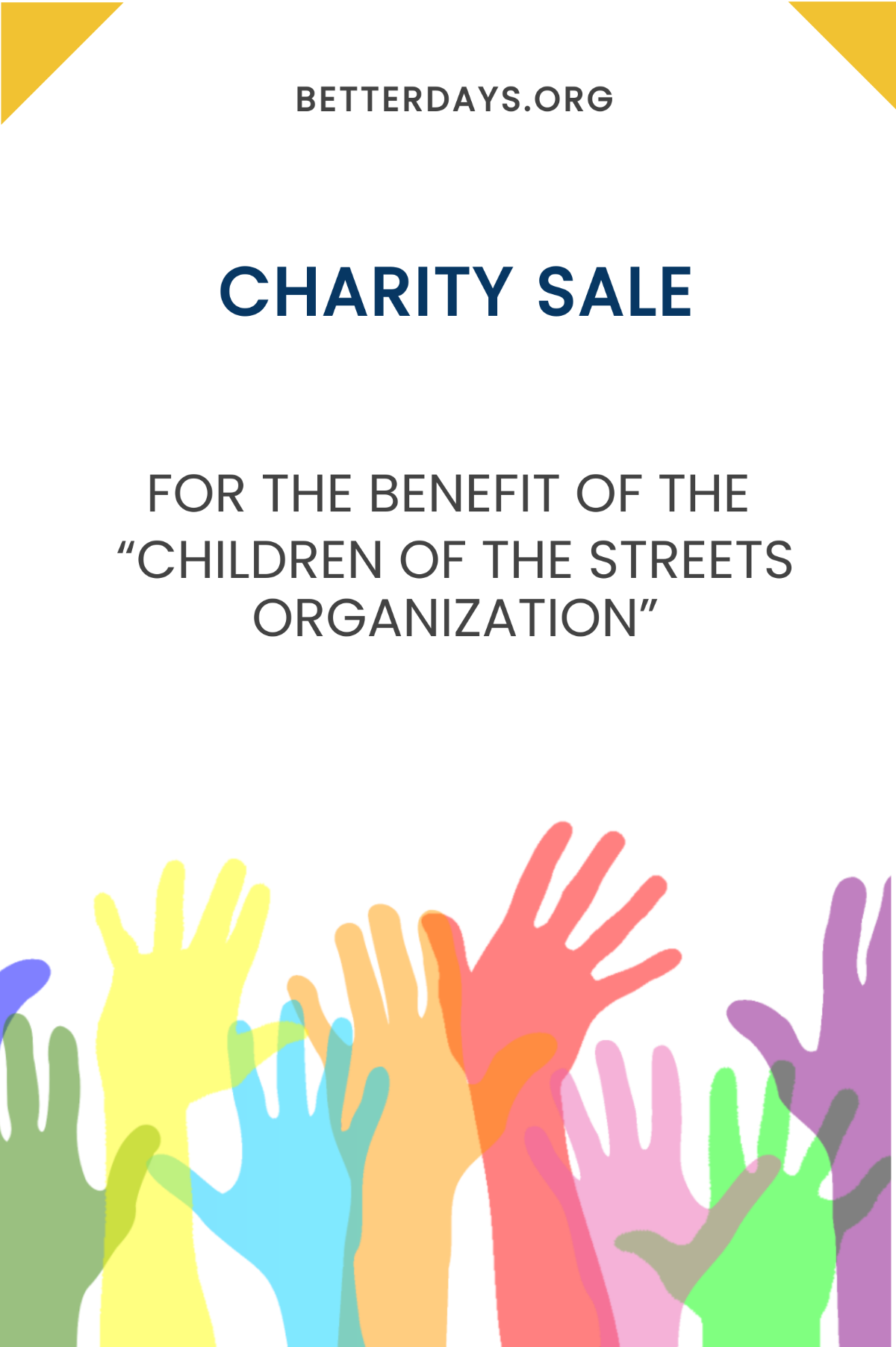 Charity Sale Tumblr Post Template