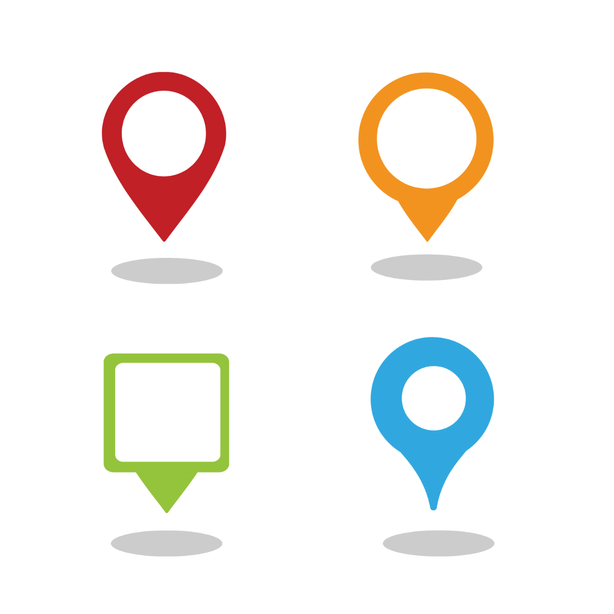 Location Pin Vector Template