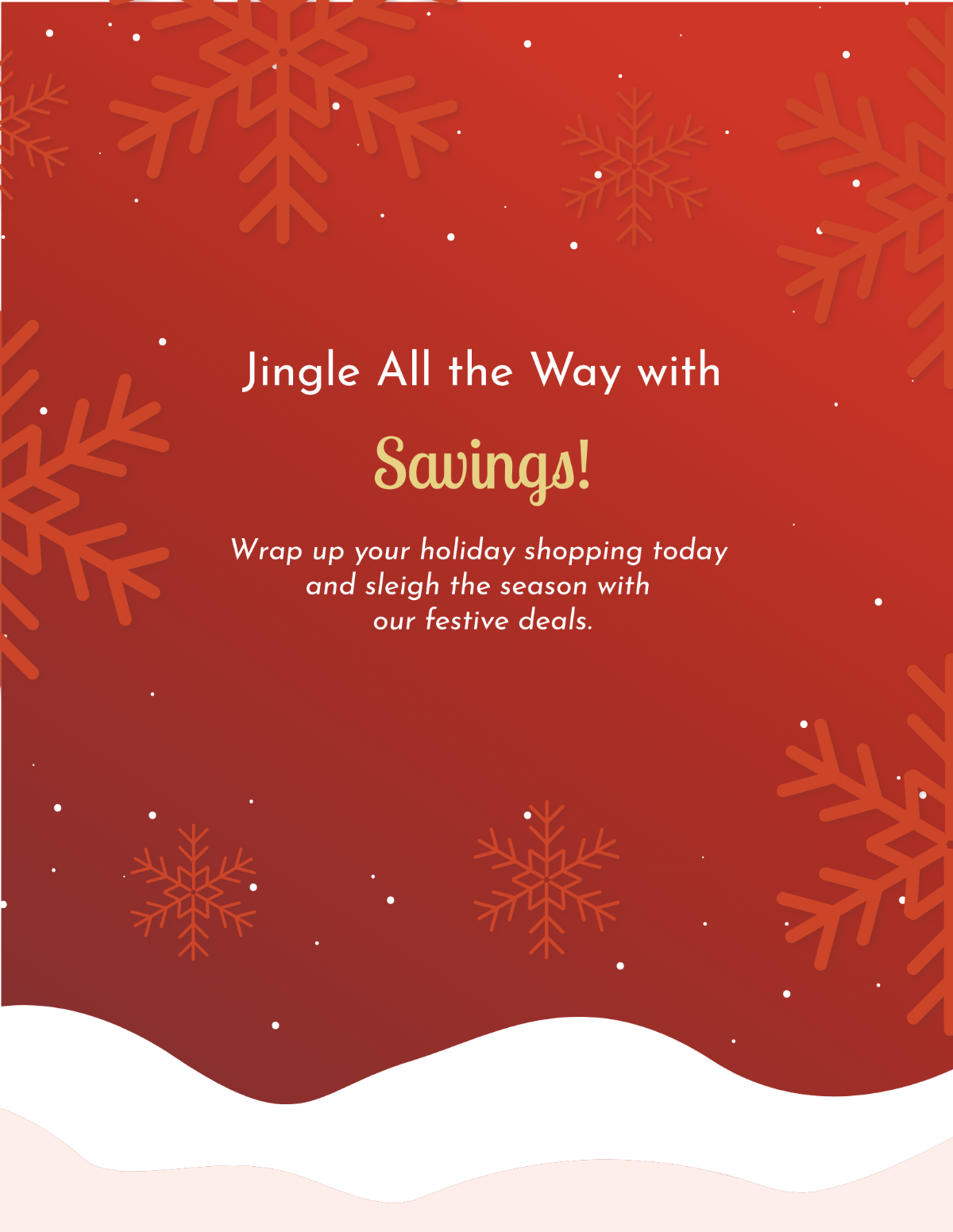 Free Christmas Sale Promotion Template