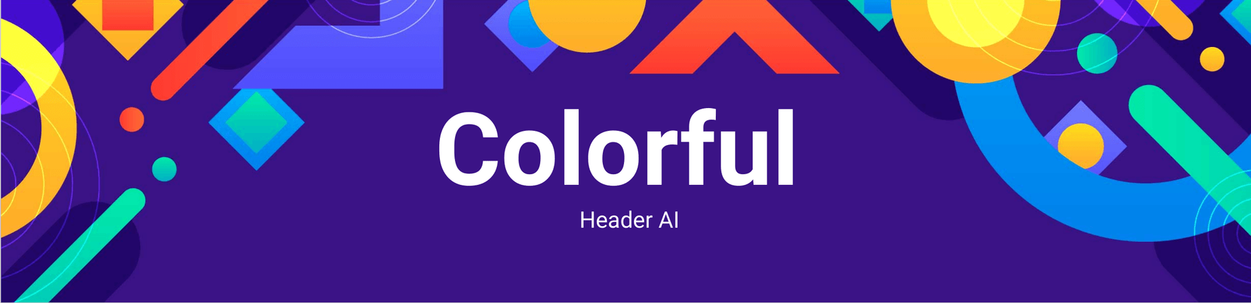 Colorful Header AI Template