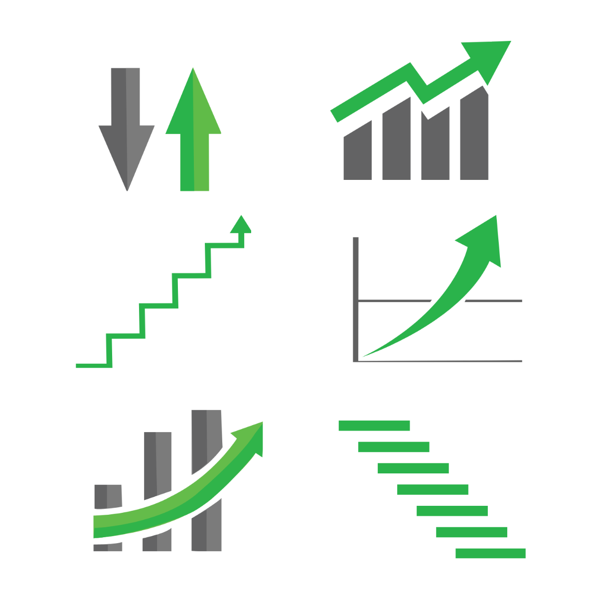 Growth Symbol Vector Template