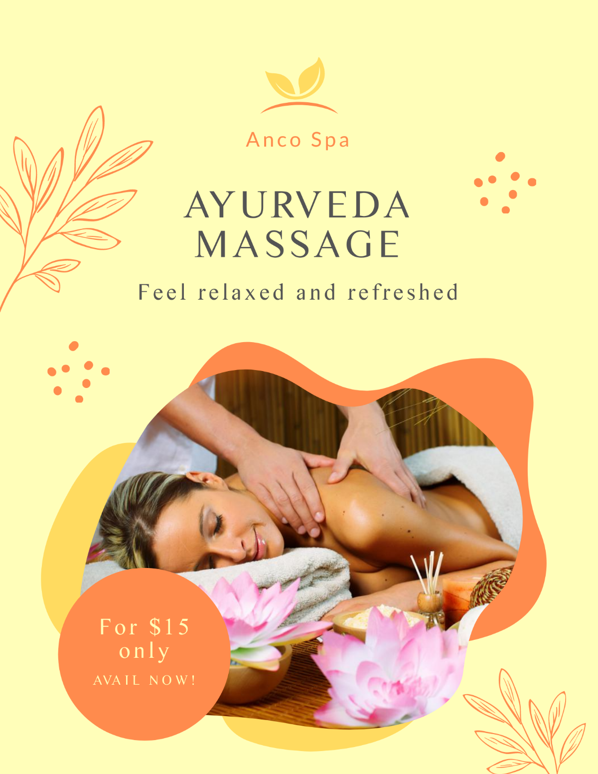 Ayurveda Massage Flyer Template