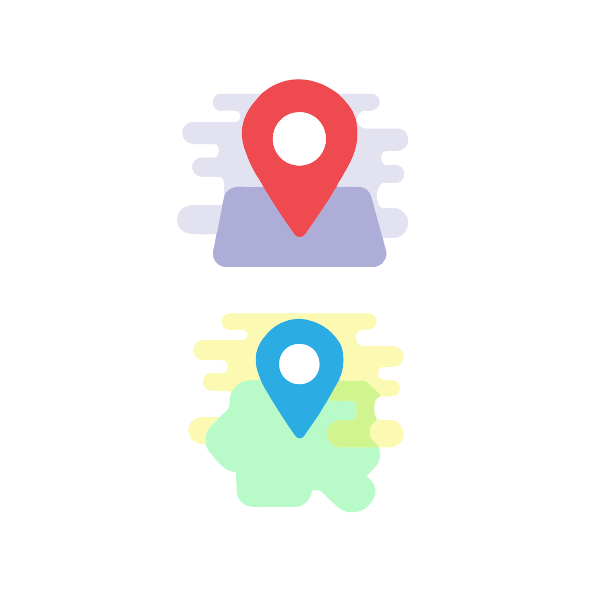 Current Location Vector Template