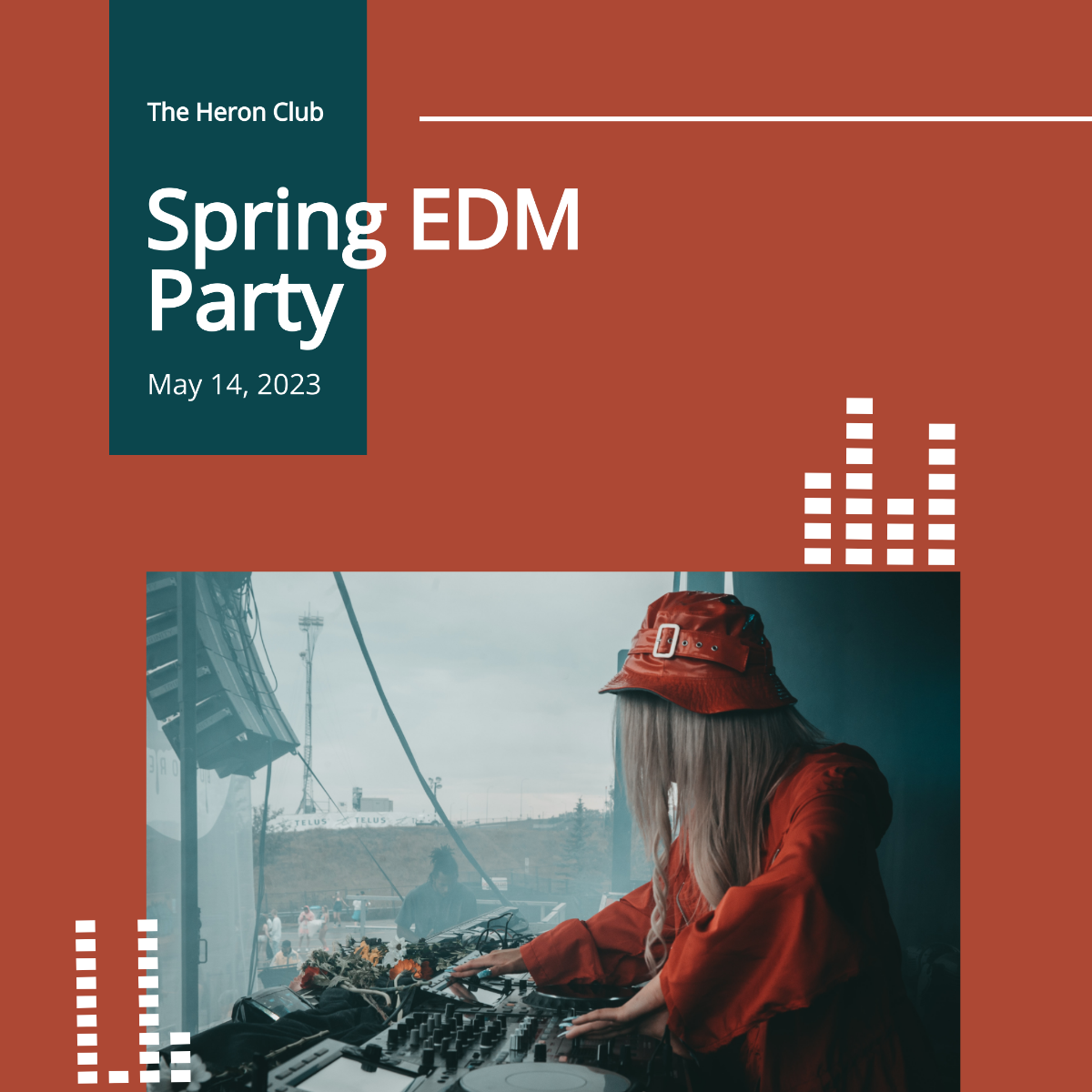 Electronic Music Party Instagram Post Template