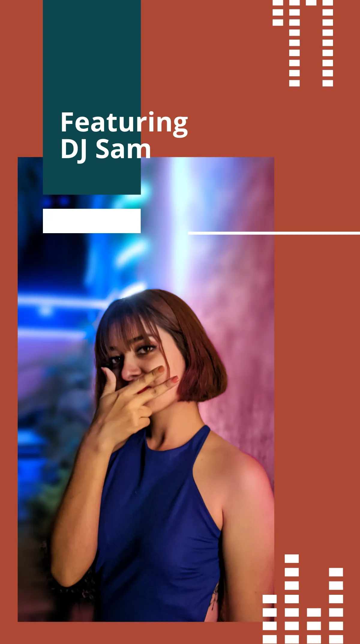 Free Electronic Music Party Instagram Story Template to Edit Online