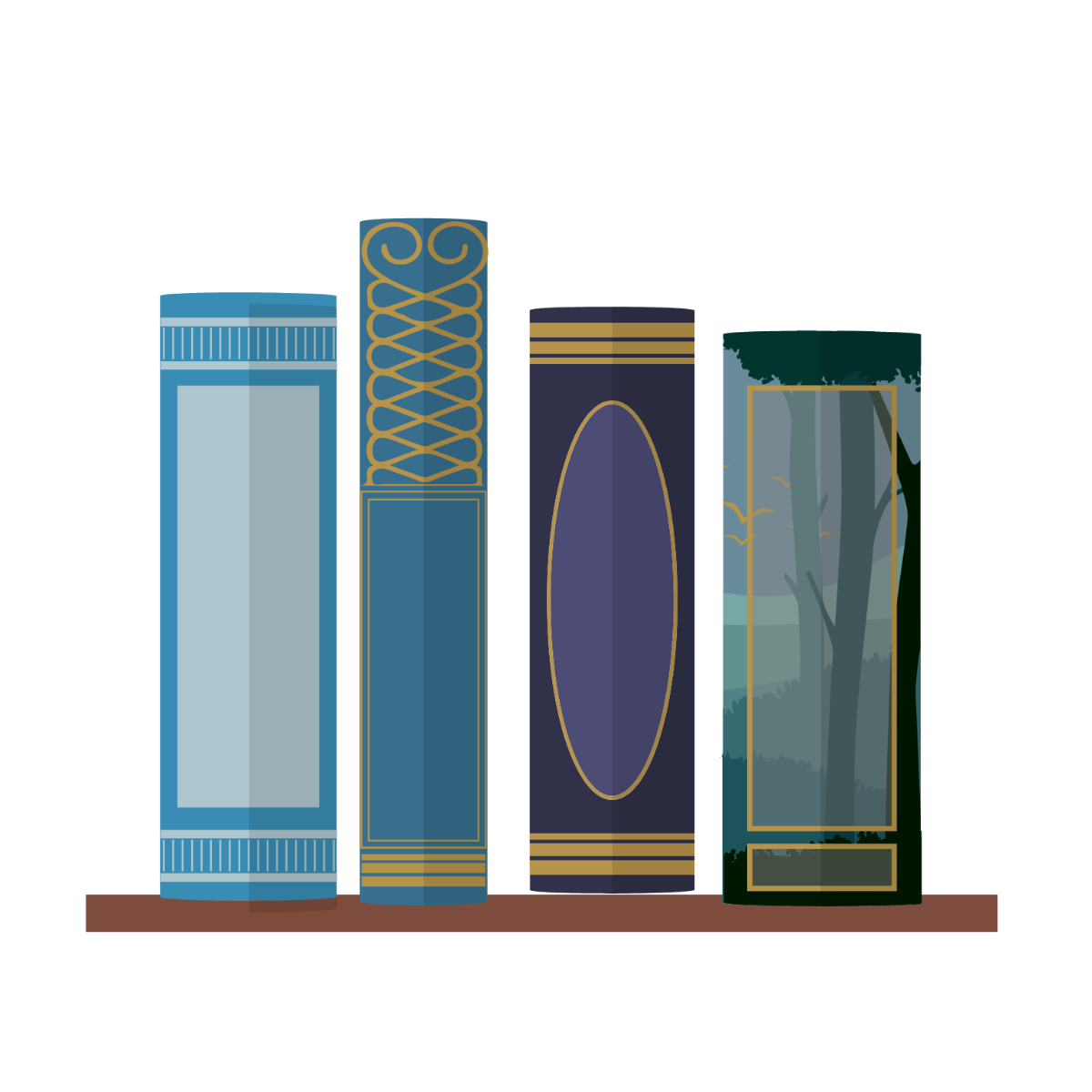 Book Spine Vector Template