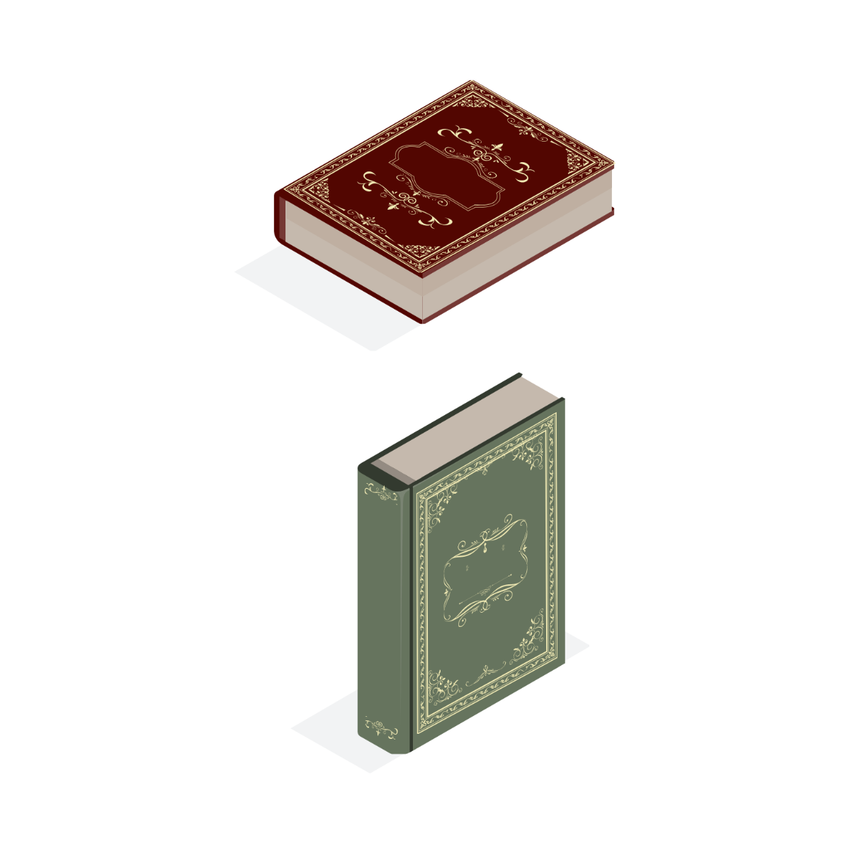 Free Old Book Vector Template