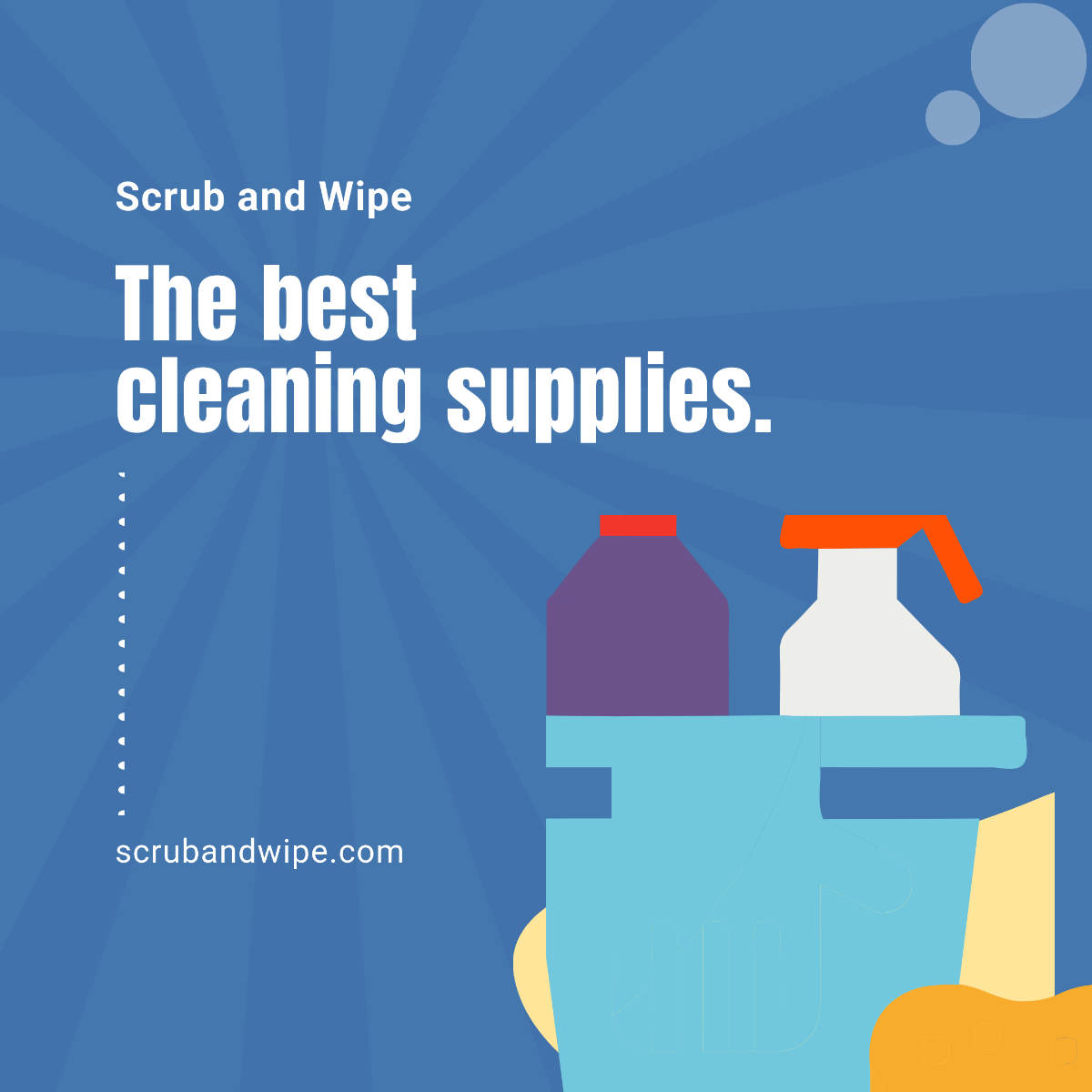 Free Cleaning Supplies Instagram Ad Template to Edit Online
