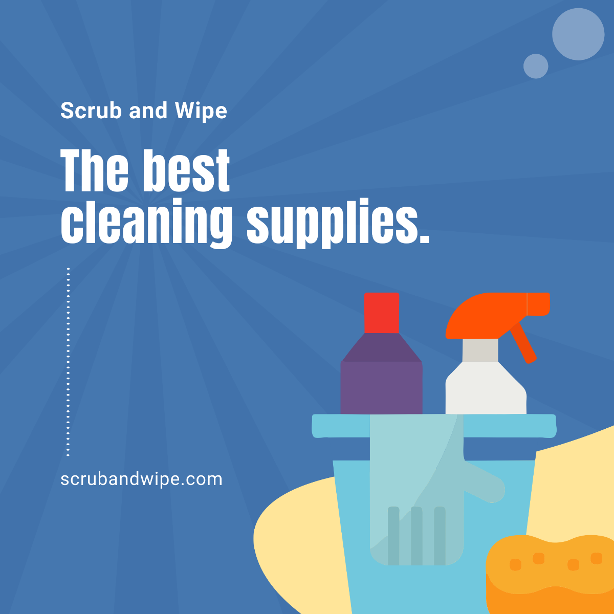 Cleaning Supplies Instagram Ad Template