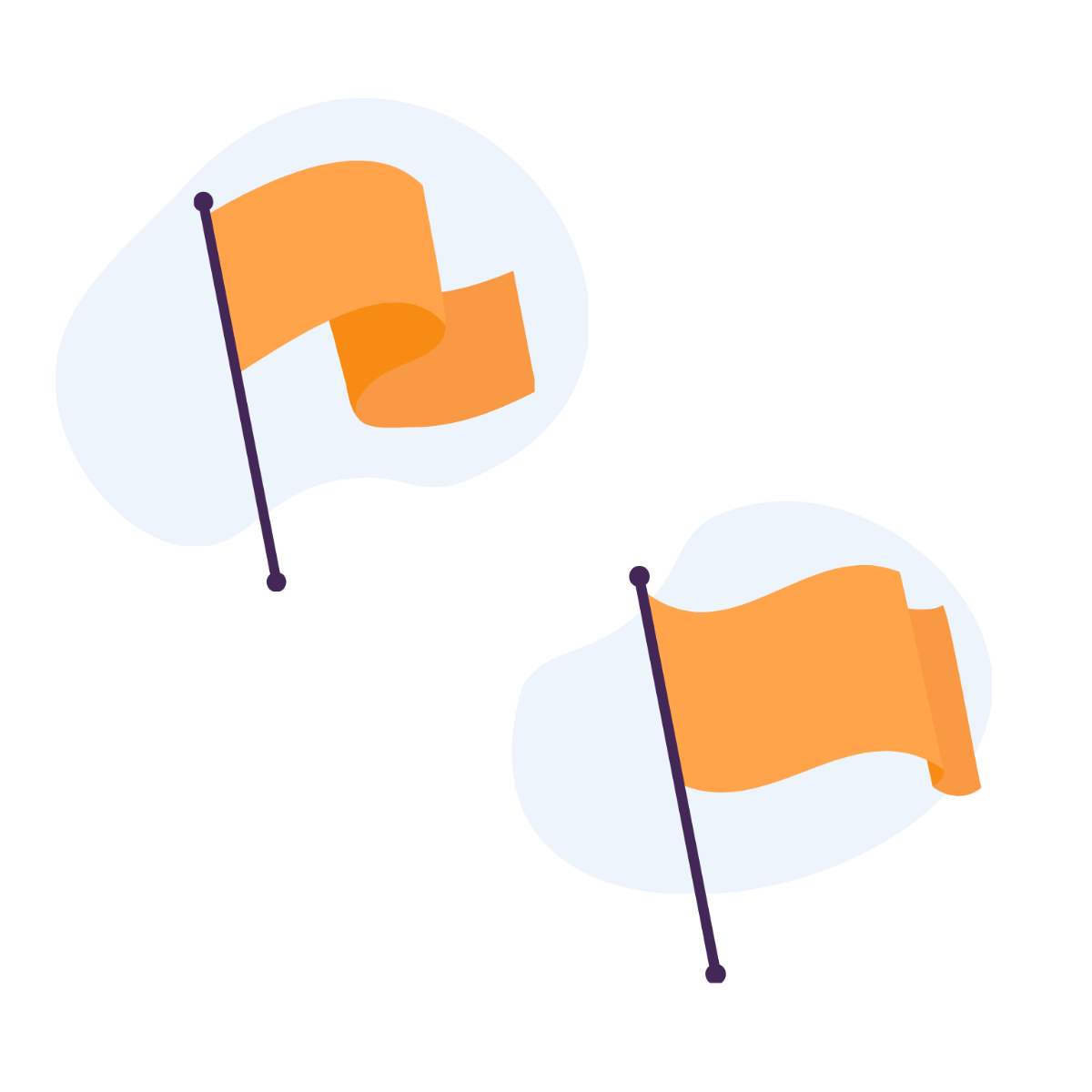 Simple Waving Flag Vector Template