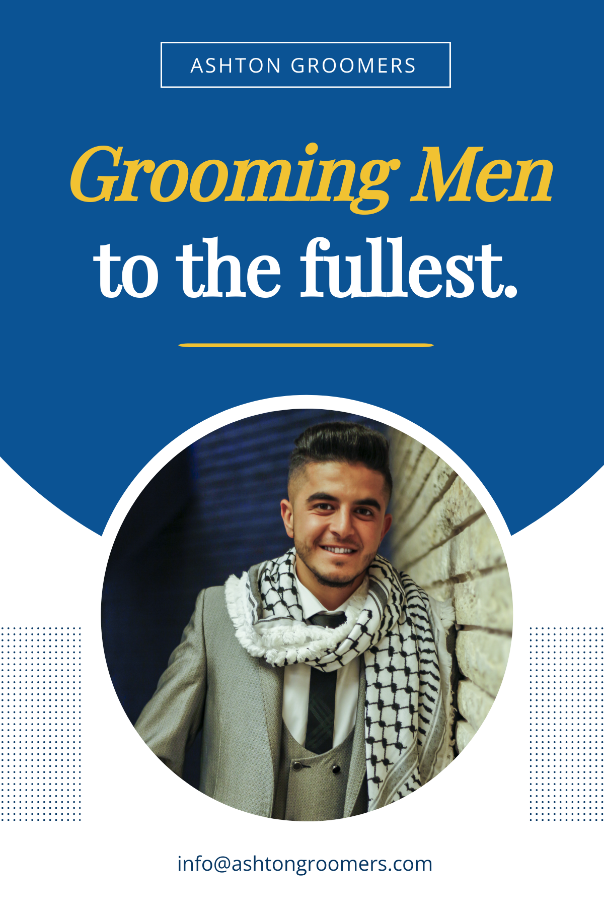 Free Men's Grooming Pinterest Pin Template