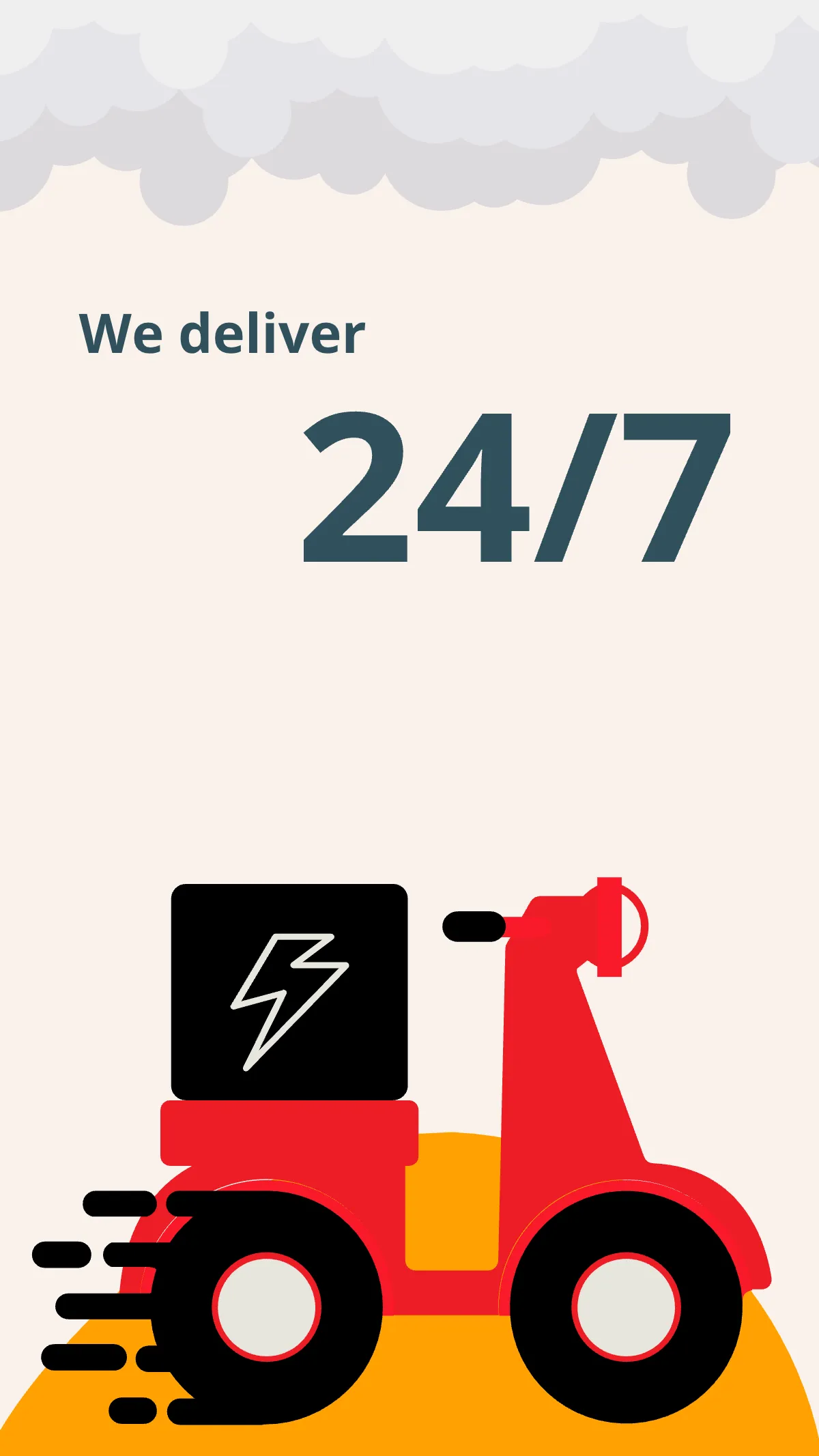 Free Food Delivery Instagram Story Template to Edit Online