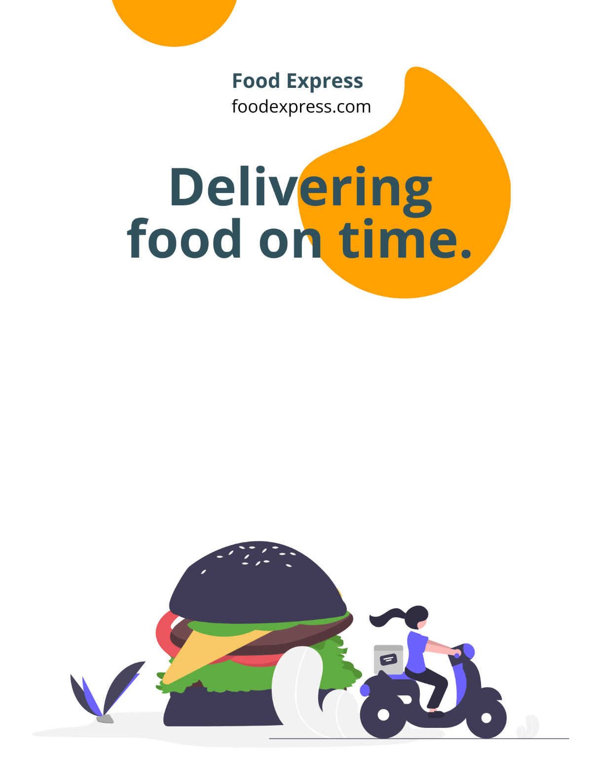 Food Delivery Flyer Template - Edit Online & Download