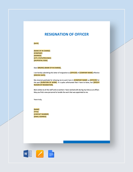 Formal Resignation Letter Template with 2 Weeks Notice ...