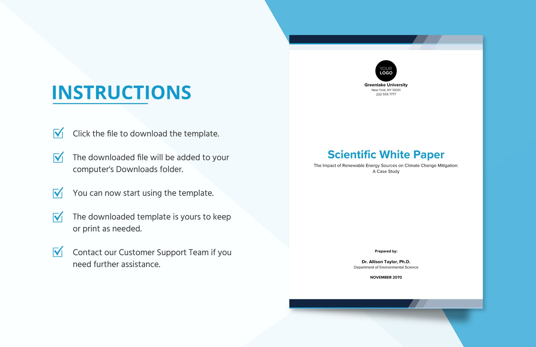 Scientific White Paper Template