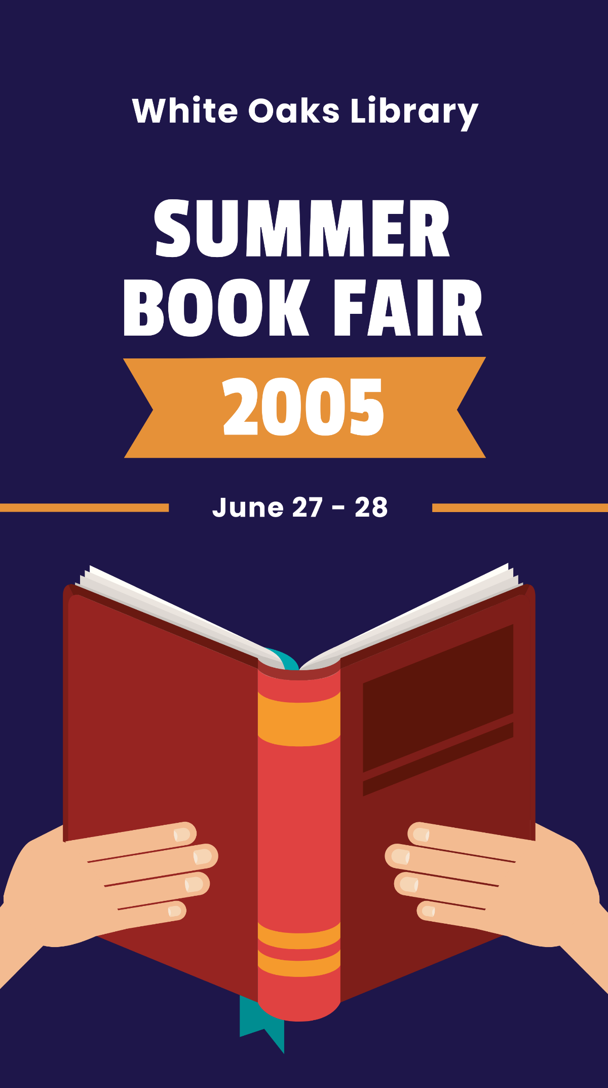 Book Fair Facebook Story Template