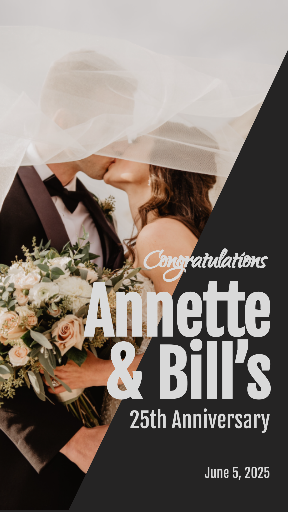 Free Anniversary Facebook Story Template to Edit Online