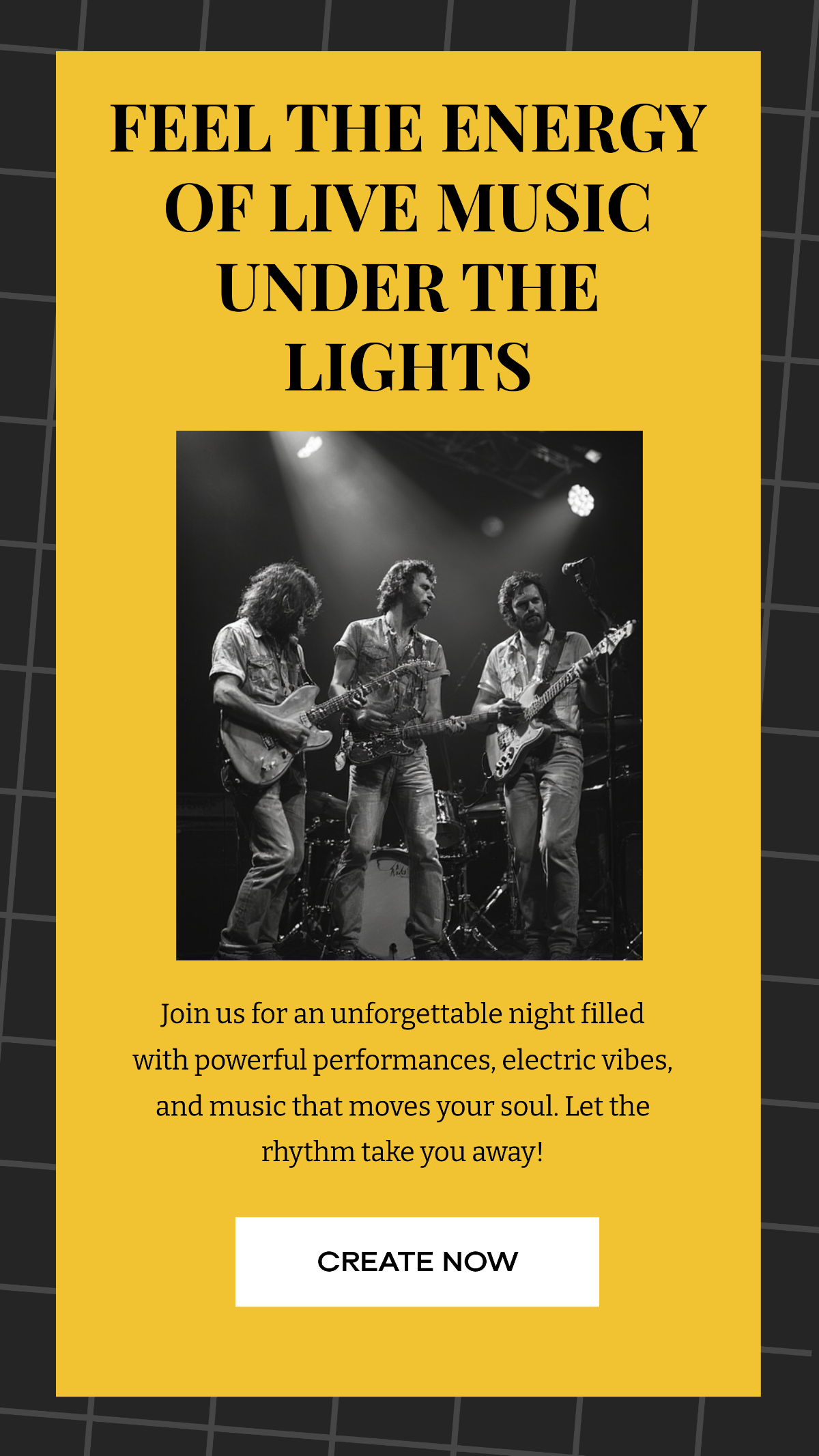 Free Music Concert Facebook Story Template to Edit Online