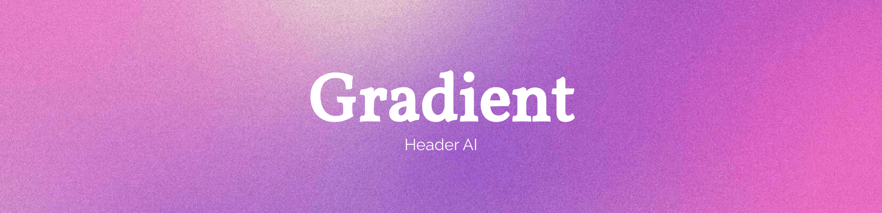 Gradient Header AI Template