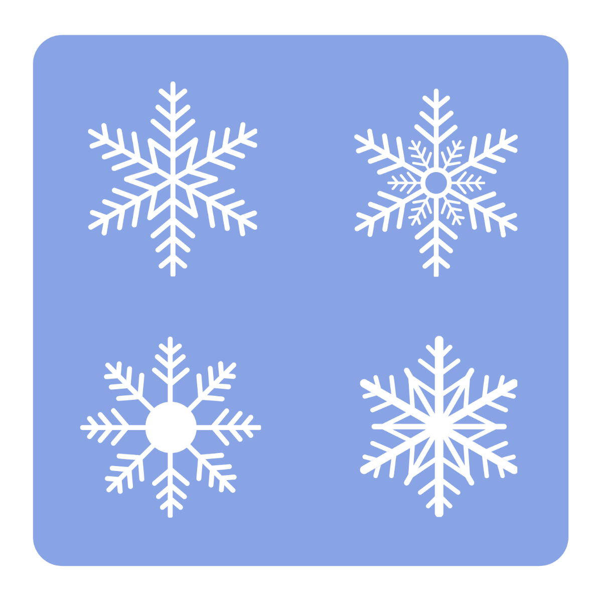 White Snowflake Vector