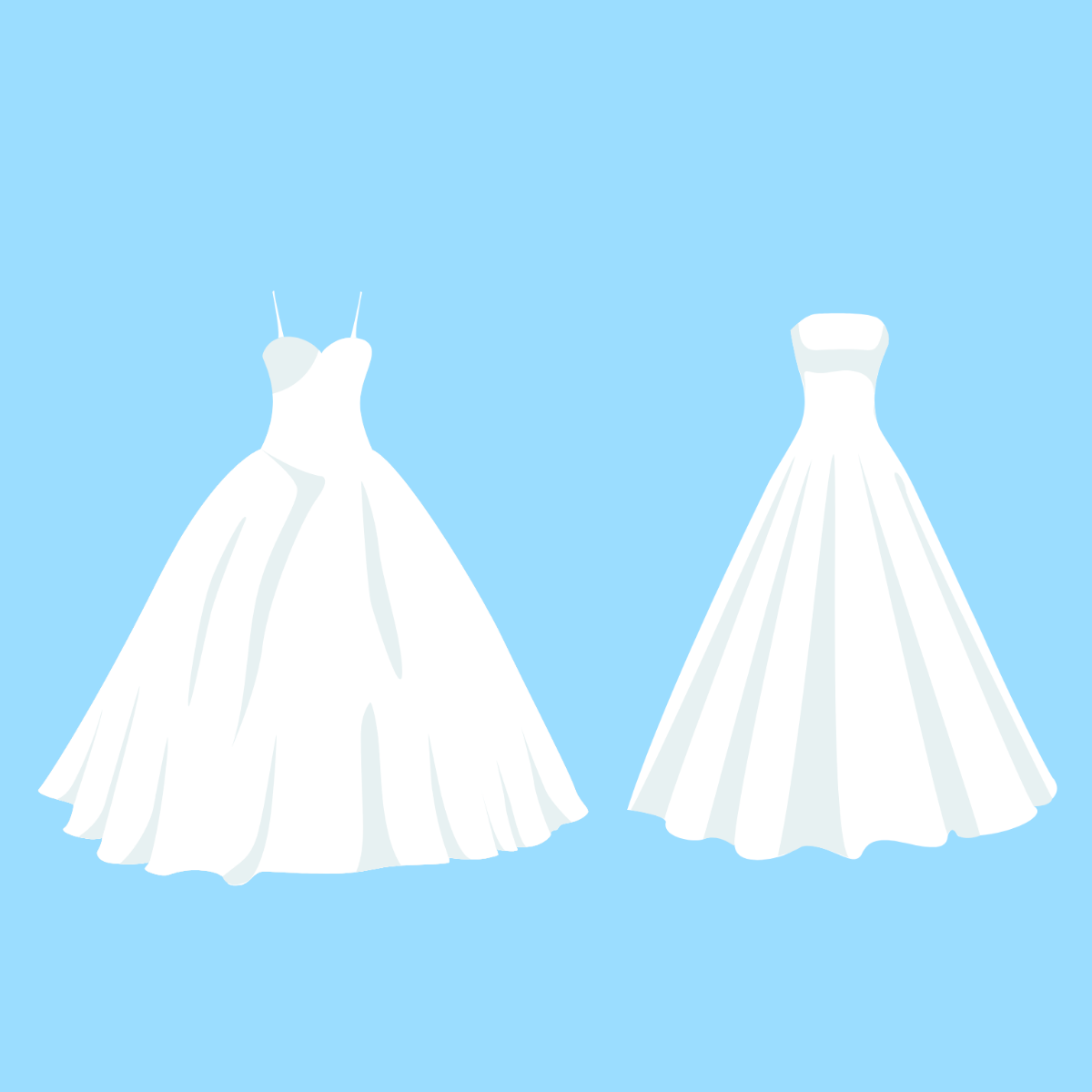 Wedding Dress Vector Template