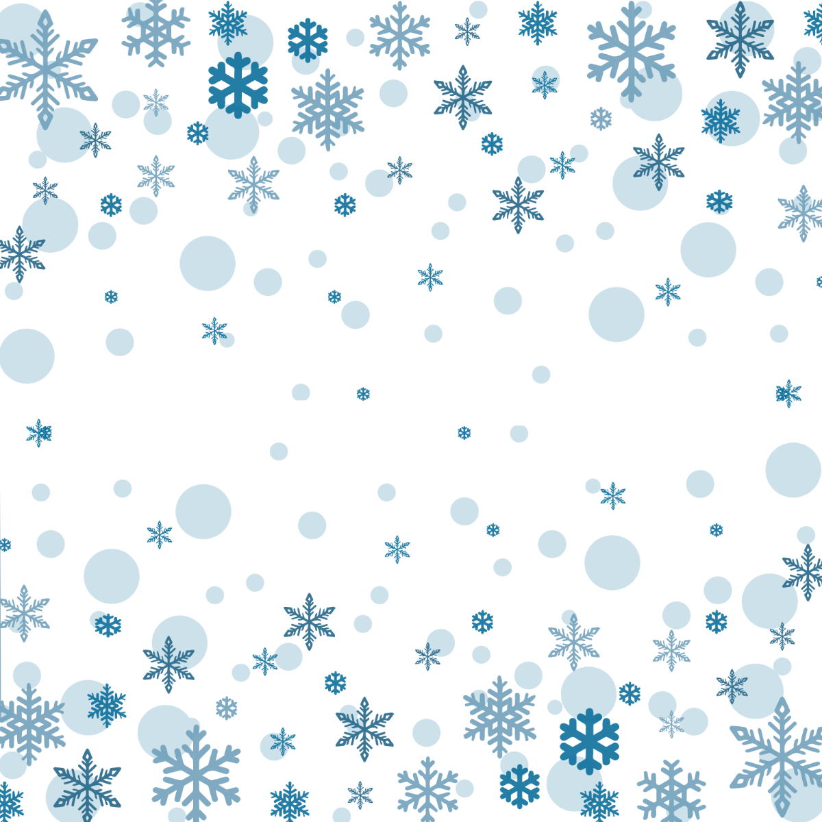 Winter Snowflake Vector Template