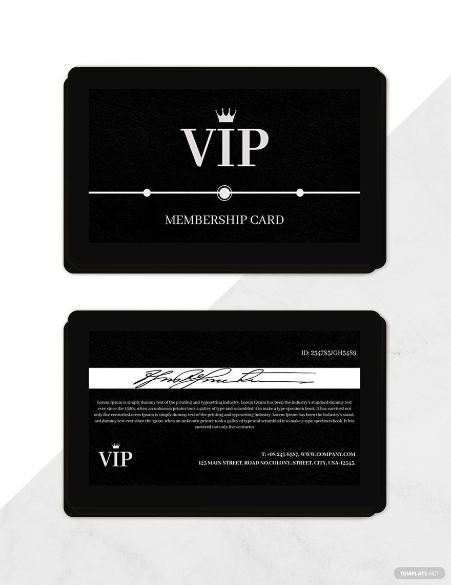Amazing Membership Card Template