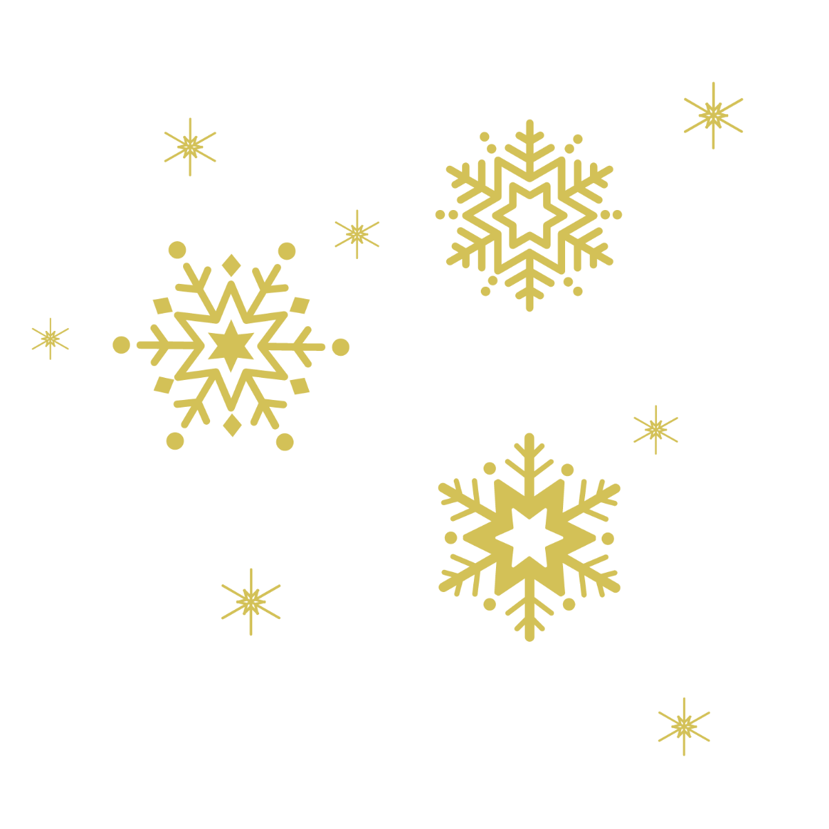 Star Snowflake Vector Template