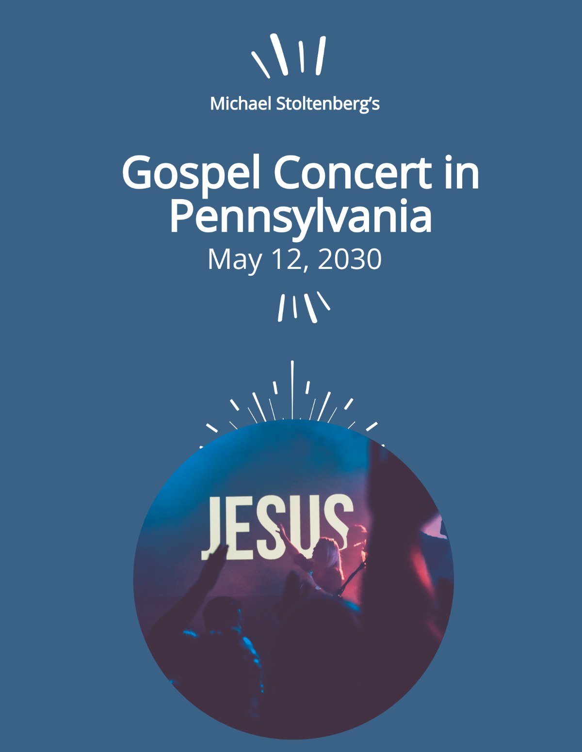 Gospel Concert Flyer Template