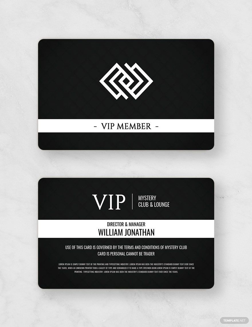 Club Member Card Template in Word, Illustrator, PSD, Apple Pages, Publisher