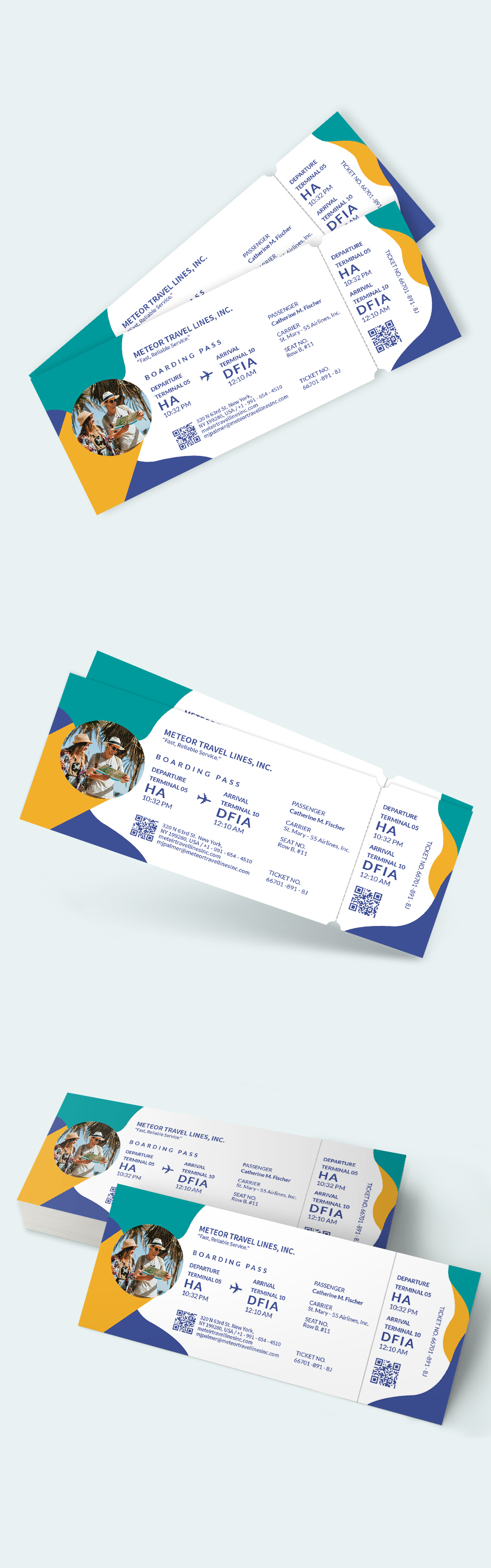 Travel Ticket Templates - 23+ Designs, Free Downloads | Template.net