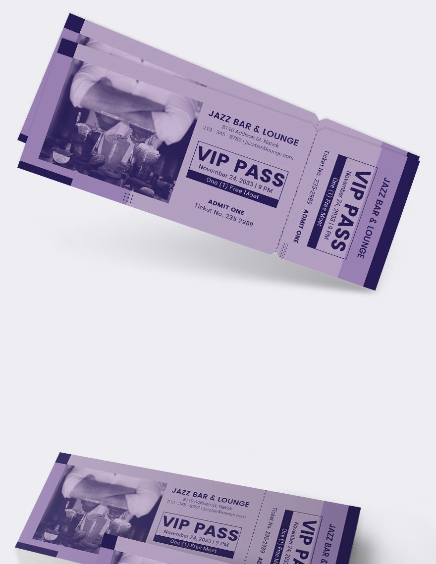 Simple VIP Ticket Template