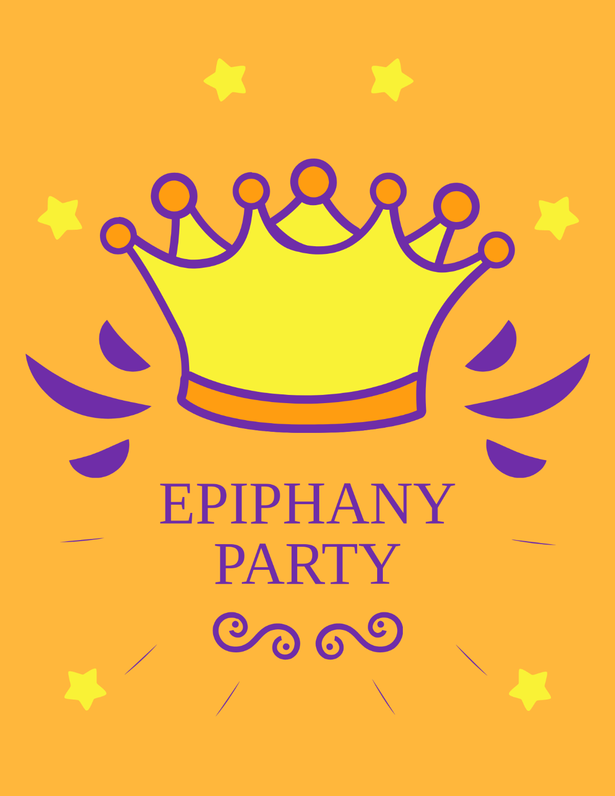 Epiphany Party Flyer Template