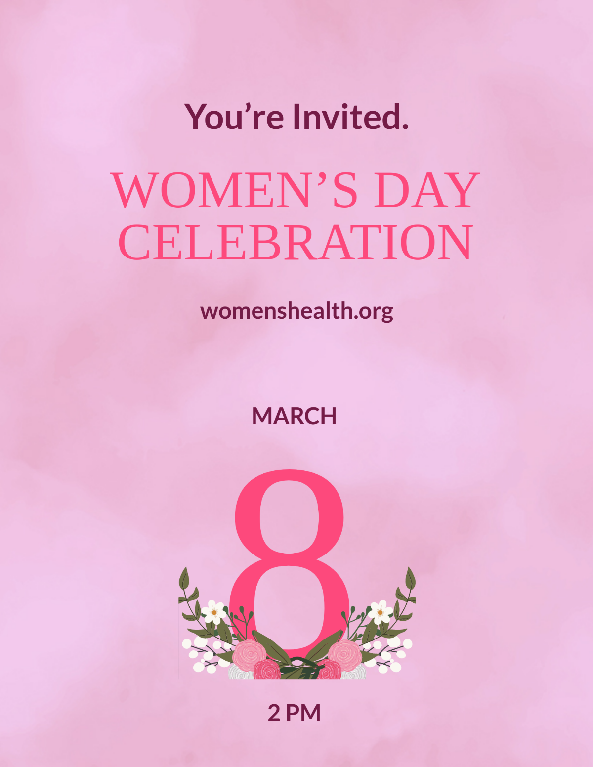 Free Women's Day Event Flyer Template