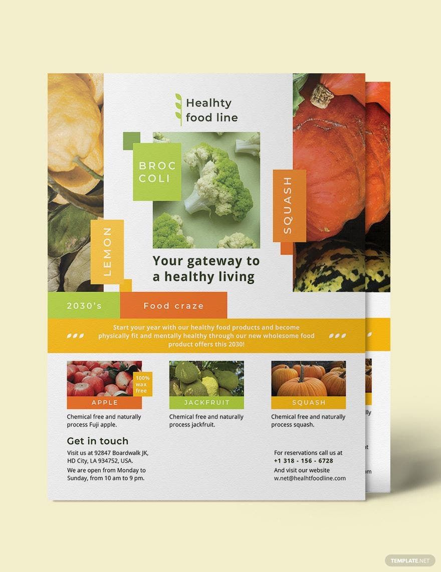 Health Nutrition Flyer Template in Word, Google Docs, Illustrator, PSD, Apple Pages, Publisher, InDesign