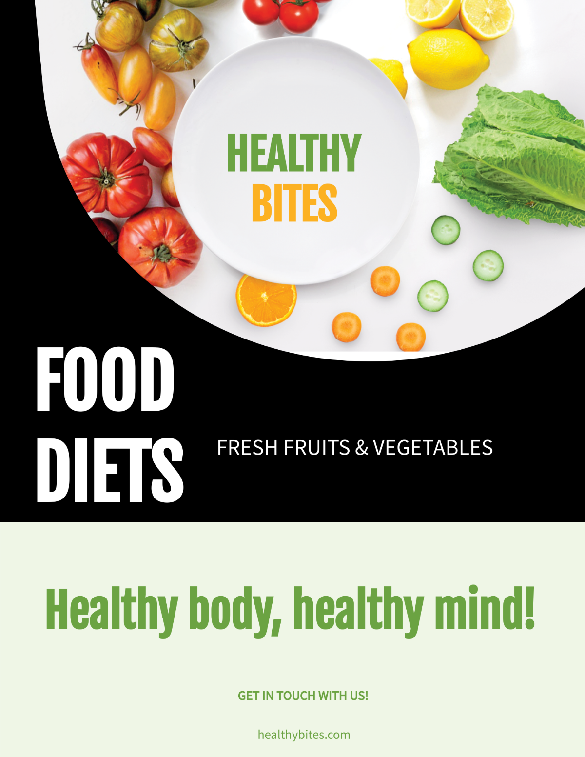 Healthy Food Diet Flyer Template