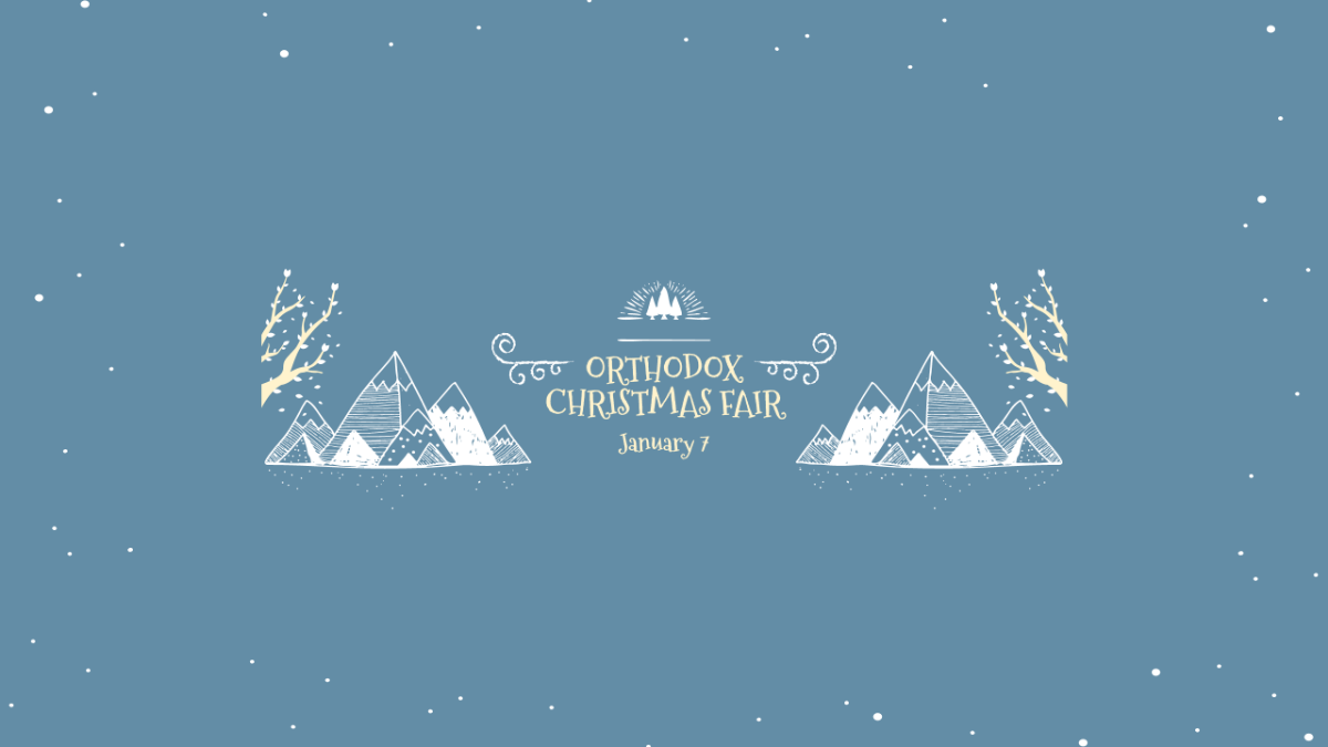 Free Orthodox Christmas Fair Youtube Banner Template