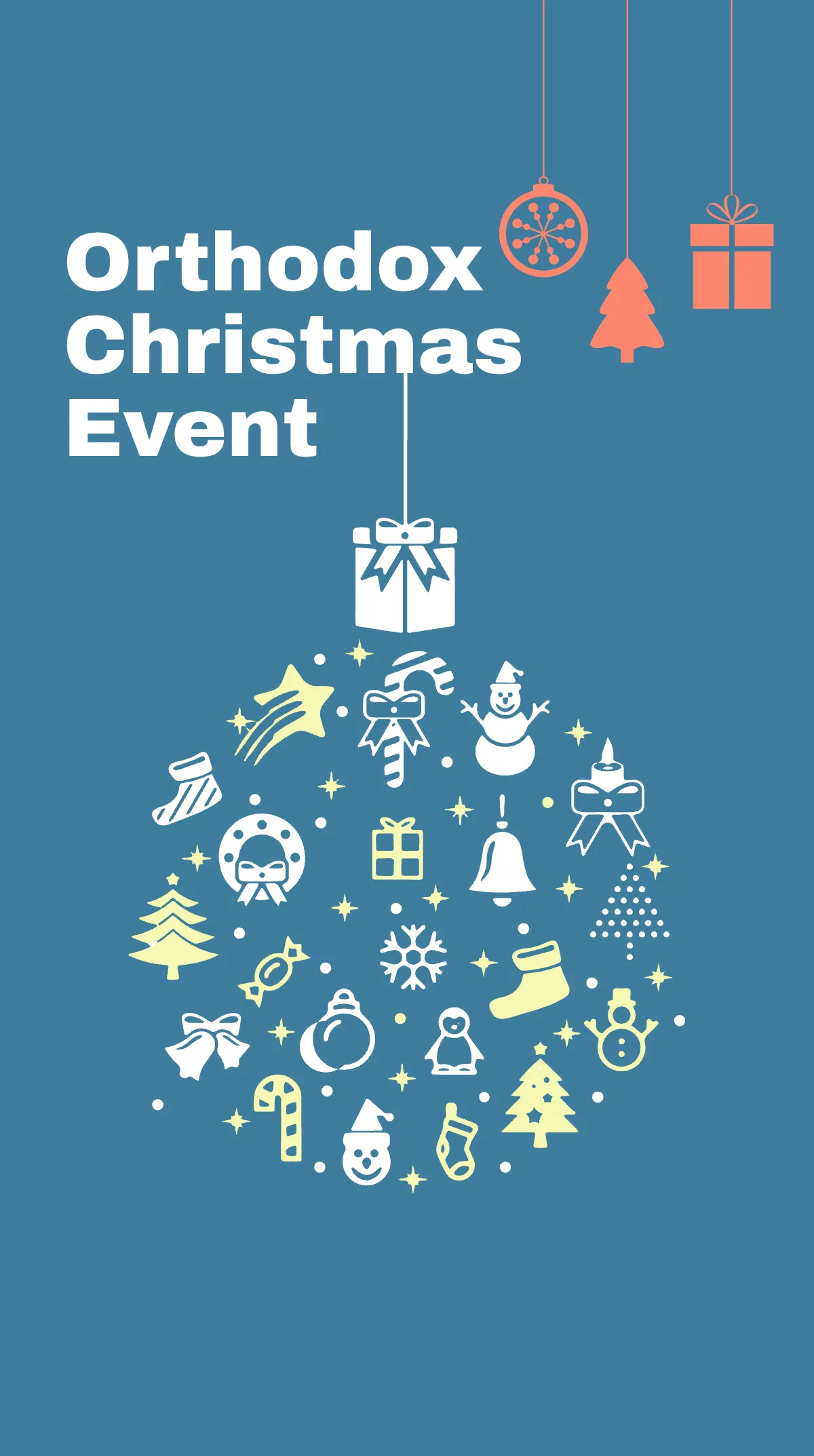 Free Orthodox Christmas Event Instagram Story Template to Edit Online