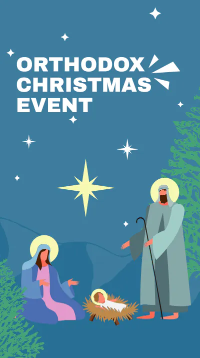 Free Orthodox Christmas Event Instagram Story Template to Edit Online