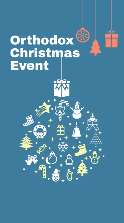 Free Orthodox Christmas Event Instagram Story Template to Edit Online