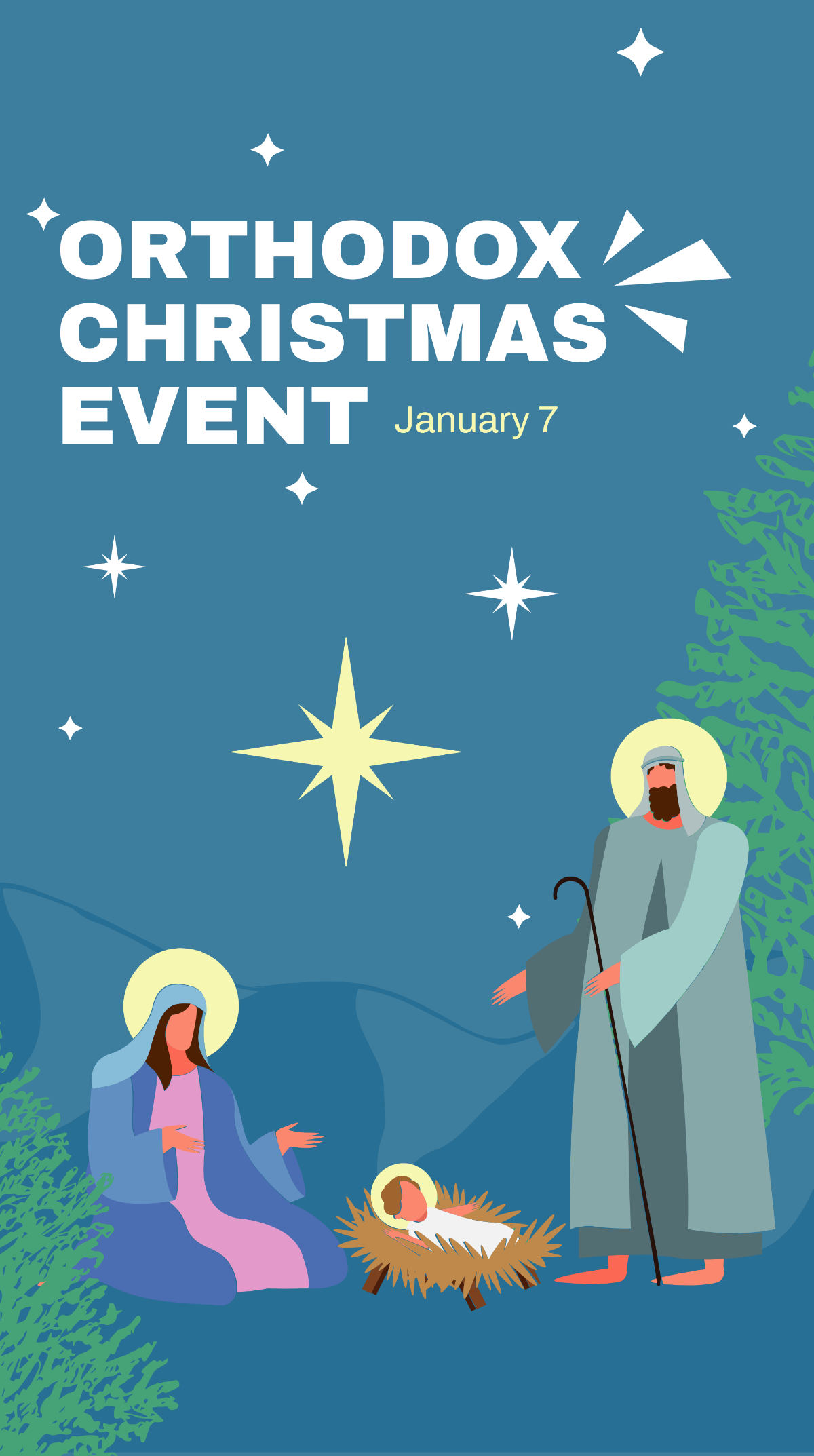 Orthodox Christmas Event Whatsapp Post